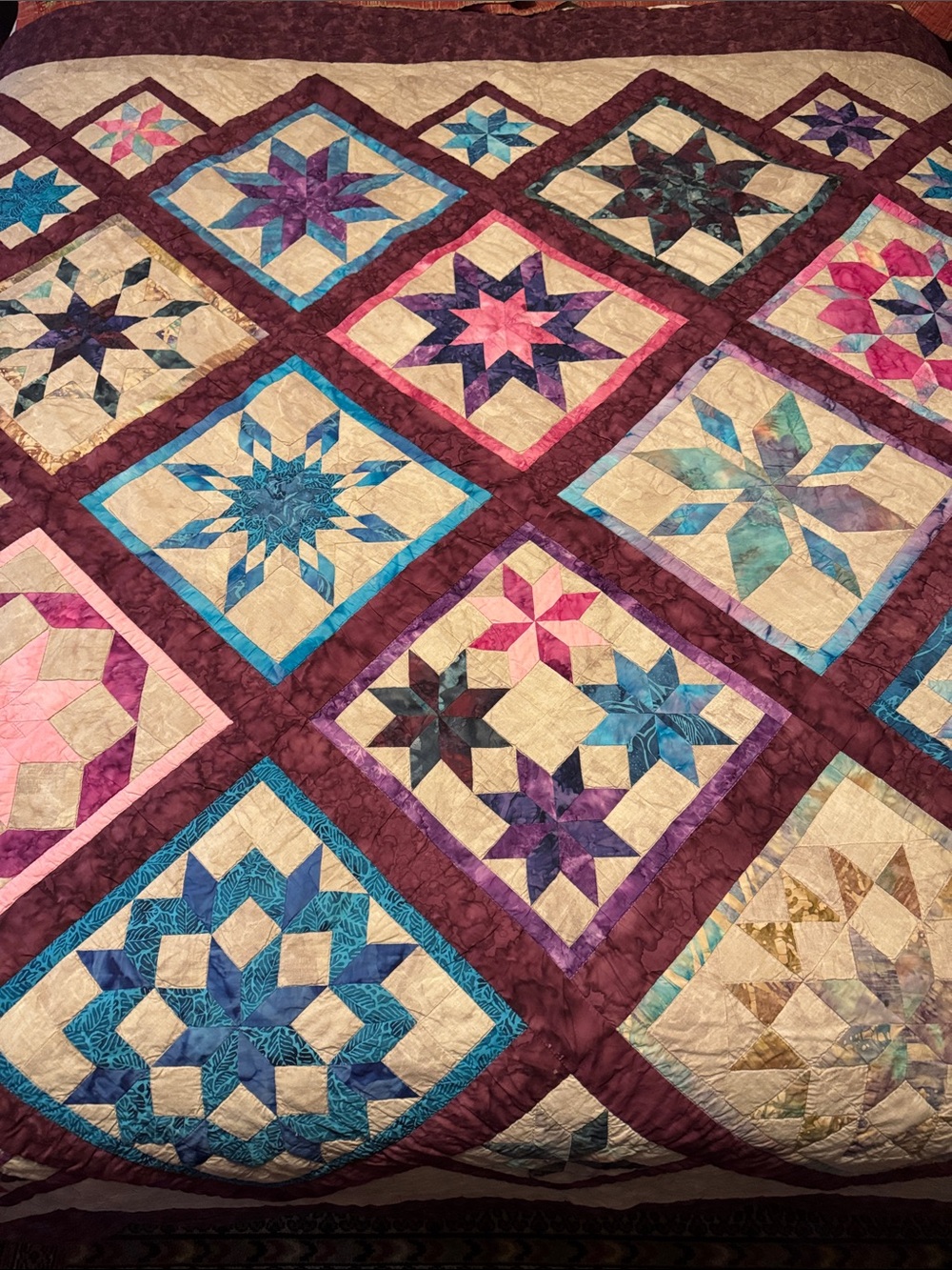Handmade 78”x80” Quilt